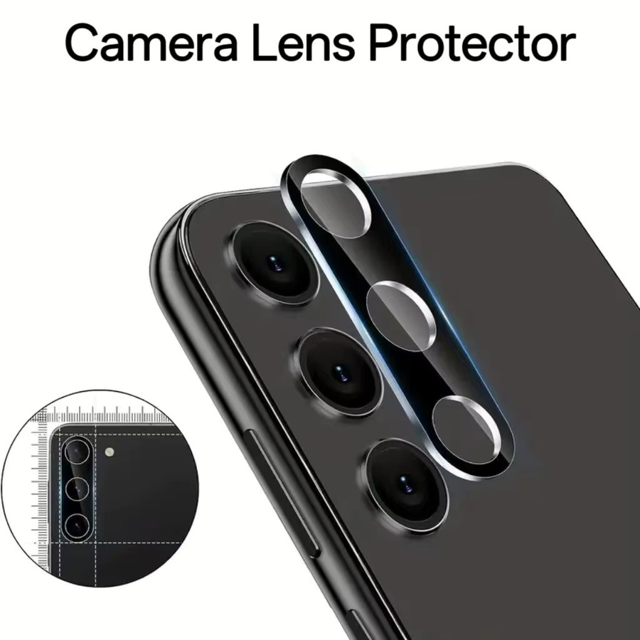 2 Stück Kameraschutz für Samsung Galaxy Serie (A57 A37 A17 A56 A36 A55 A35 A15 A14 A54 A16 S26 S25 S24 S23 Ultra FE Plus) in Schwarz und Transparent - Bild 3
