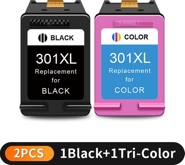 301XL Tintenpatronen Set Schwarz und Multicolor kompatibel mit HP 301 für Deskjet 1010 1510 2540 2050 3050 4500 4630 5530 Drucker - Bild 1