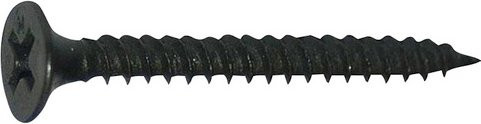 Knauf Holzschrauben aus Stahl in Schwarz, Durchmesser: 3,5 mm, Länge: 35 mm - Bild 1