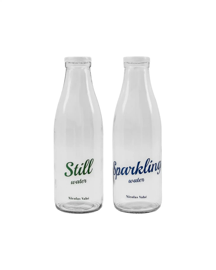 Nicolas Vahe Flasche mit Deckel Wasser Klar Set von 2 Stück - Bild 1