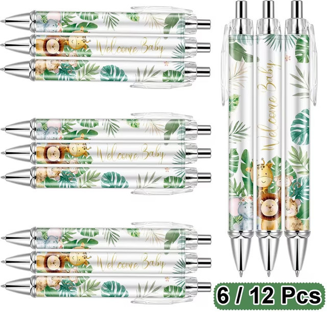 Set aus Löwen-Tierfiguren in Mehrfarbig für Taufgeschenke und Familienfeiern, 6 oder 12 Stück - Bild 1