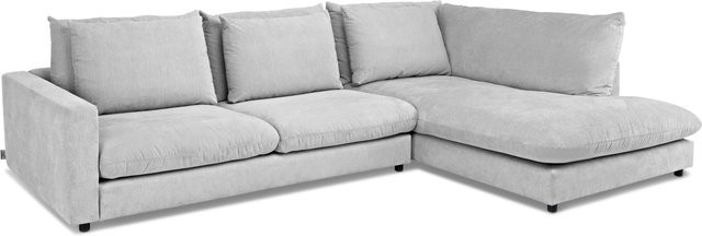 Polsterecke SANSIBAR LIVING WANGEROOGE in Grau/Silber mit Stoffbezug und Dekokissen, B/T/H: 321 x 228 x 120 cm - Bild 1