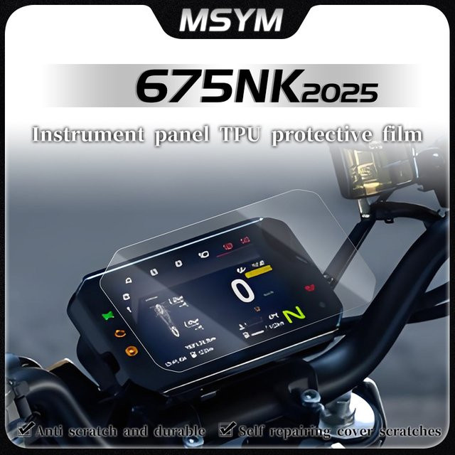 Kratzschutz Film für CFMOTO 675NK Dashboard Screen Protector, transparent - Bild 1