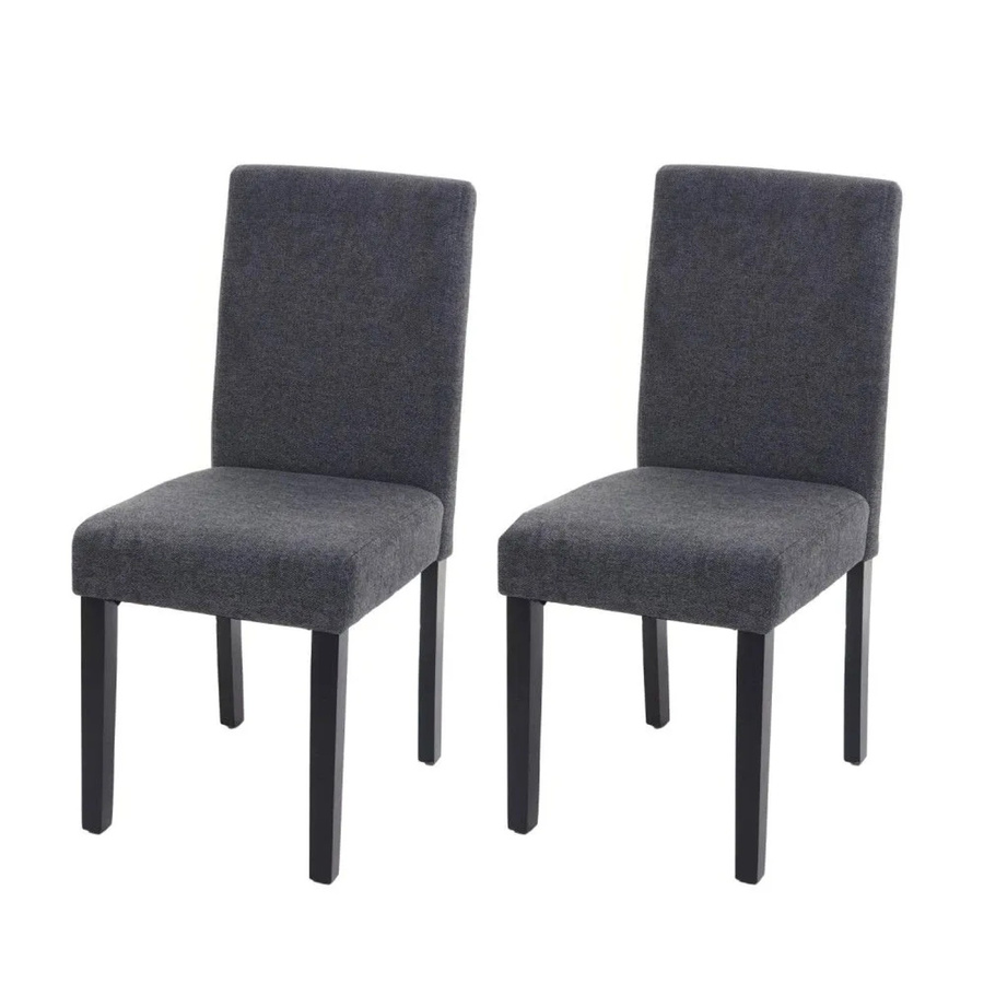 MCW Esszimmerstuhl Littau 2er-Set aus Textil in Anthrazitgrau - Bild 2