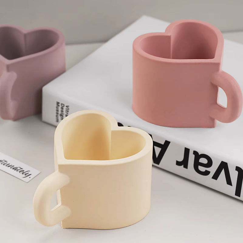 UDOCOOL Silikonform Herzform für DIY Kerzen, Teetassen und Gipsarbeiten, Mehrfarbig - Bild 5