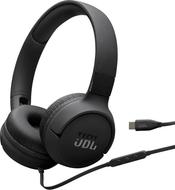 JBL Tune 520C On-Ear Kopfhörer mit USB-C Anschluss in Schwarz - Bild 1
