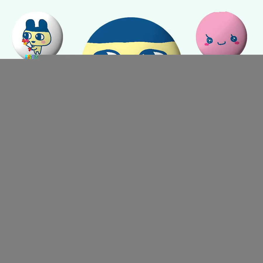 52TOYS Brosche T-Tamagotchi M-Mametchi, Weißblech, Metall - Bild 3