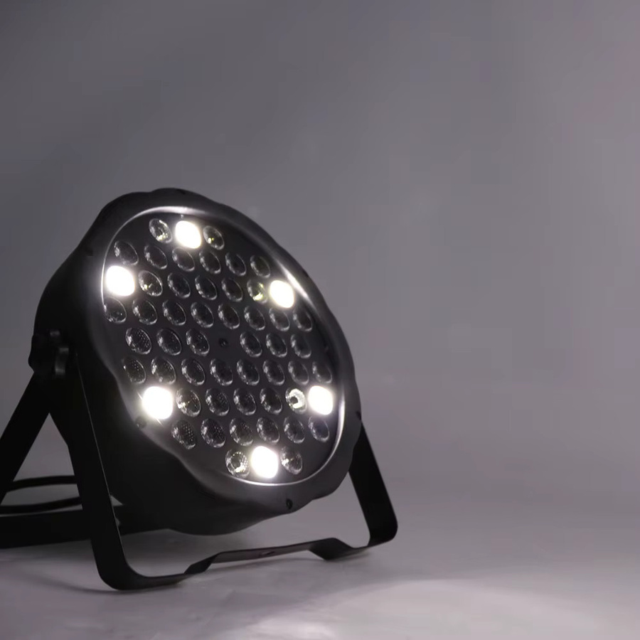 SHEHDS RGBW LED Par-Licht mit 54 x 3W Multicolour Effekt und 8 Kanälen, Schwarz - Bild 5