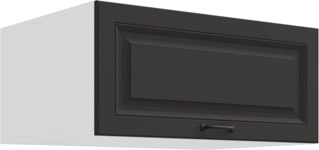 Aufsatzschrank Hochschrank STILO Grau für deine Küchenzeile Breite: 80 cm - Bild 1