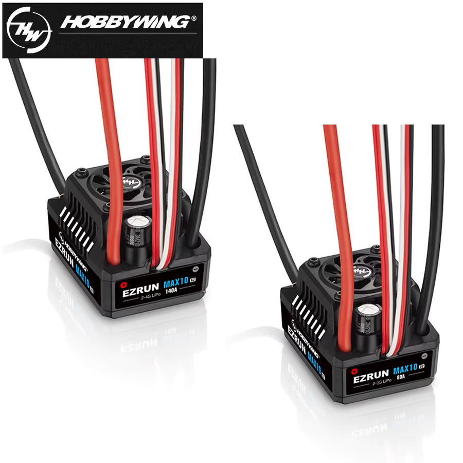 HOBBYWING EZRUN MAX10 G2 80A 140A Sensored Bürstenloser ESC für RC Modell Auto Buggy Zubehör - Bild 2