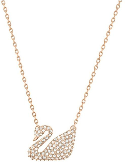 Swarovski Schwan Anhänger Halskette, Roségold, Kristall, Damen - Bild 1