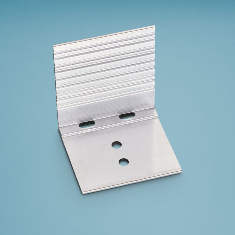 Scobalit Abschluss- und Haltewinkel aus Aluminium in Silber, Breite: 60 mm, Länge: 56 mm, für Plattenstärke: 16 - 25 mm - Bild 1