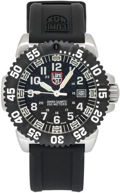 Luminox Armbanduhr, Quarz, Edelstahl, Schwarz, 45 mm, Herren - Bild 1