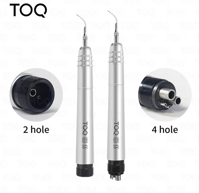 TOQ Dentaler Ultraschall-Luftscaler, Silber, 3 Aufsätze - Bild 1