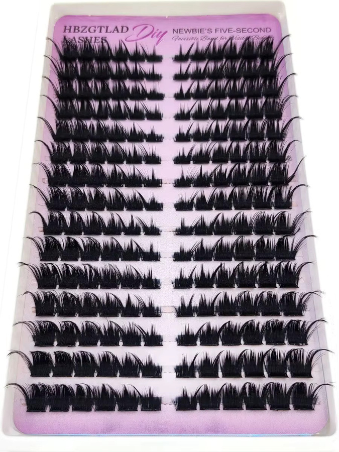 AMSDCN Fairy Eyelash Cluster Manga Wimpernverlängerung, Transparent - Bild 5