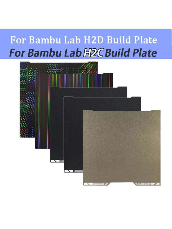 Bambu Lab Magnetische PEI-Druckplatte für FDM-Drucker, doppelseitige Federstahlfolie, Schwarz, B: 350 mm, T: 320 mm - Bild 6