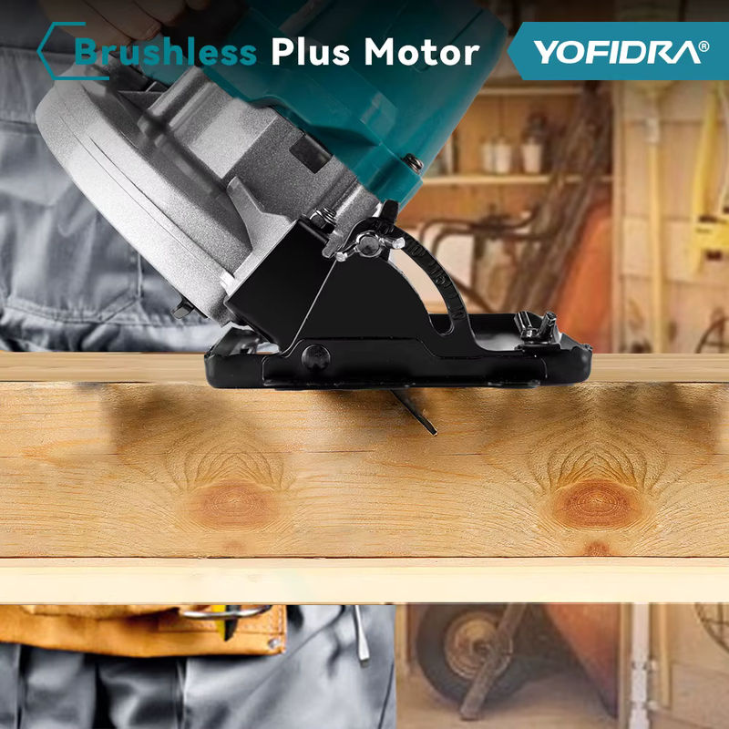 YOFIDRA Akku-Handkreissäge Multifunktions-Schneidemaschine mit 10800 RPM für Makita LXT Batterien, 5/7 Zoll - Bild 3