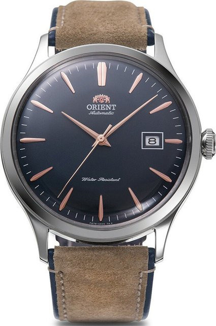 Orient Armbanduhr Automatik, Edelstahl, Blau, Leder, 42 mm, Herren - Bild 1