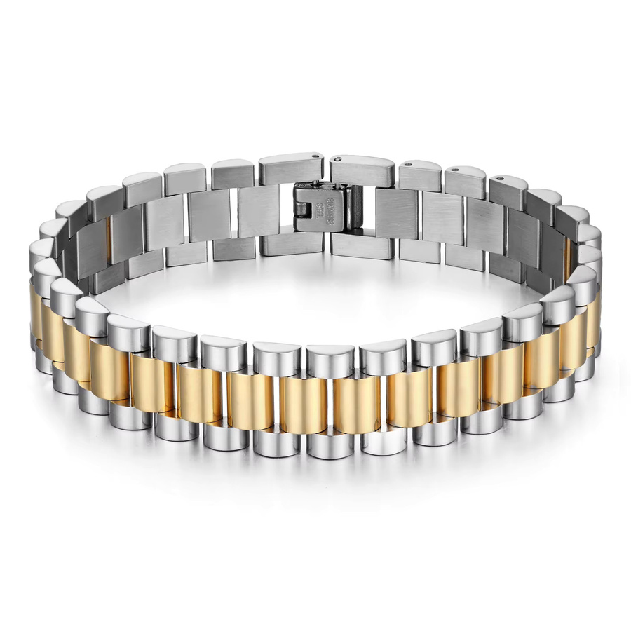 Armband 18K Vergoldetes Edelstahl, Gold, Herren - Bild 3