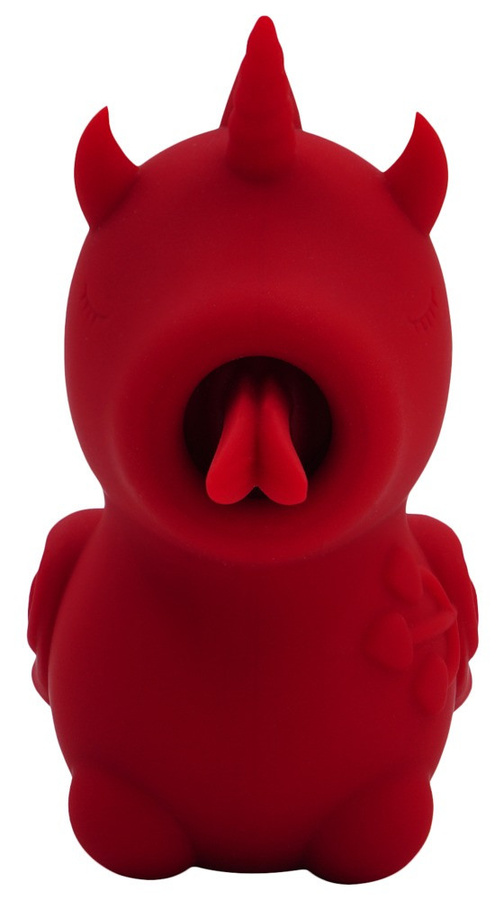 Auflegevibrator Blaze Diablo im Einhorn-Design in Rot - Bild 2