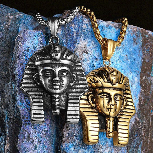 Metal Town Halskette mit Anhänger, Edelstahl, Unisex, Sphinx - Bild 1