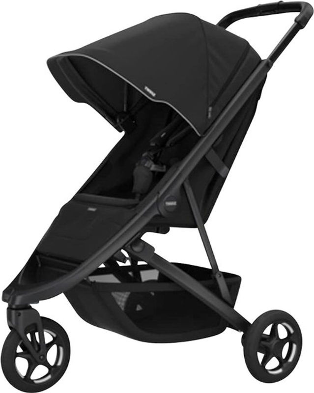 Thule Buggy Spring 2 Allround Buggy in Schwarz mit Schwenkrädern und einhändiger Faltfunktion - Bild 2