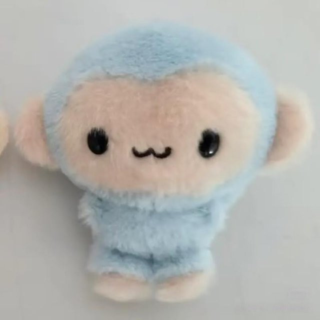Hinakuu Schlüsselanhänger Affe, Hellblau, Unisex - Bild 1