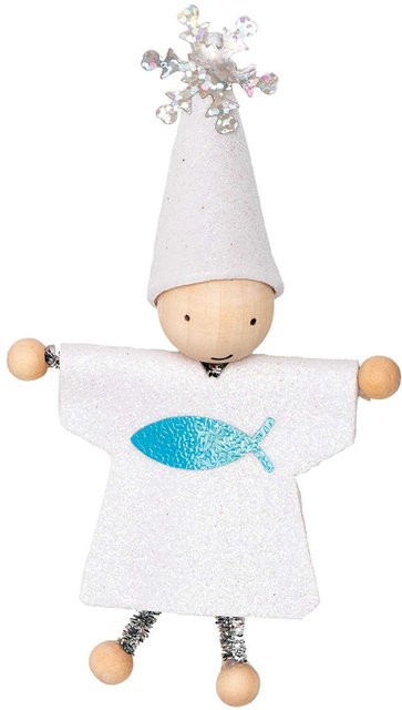 Rico Design Geschenkanhänger Wichtel Konfirmation mit Spruch, Multicolor und Weiß, Höhe: 8 cm - Bild 1