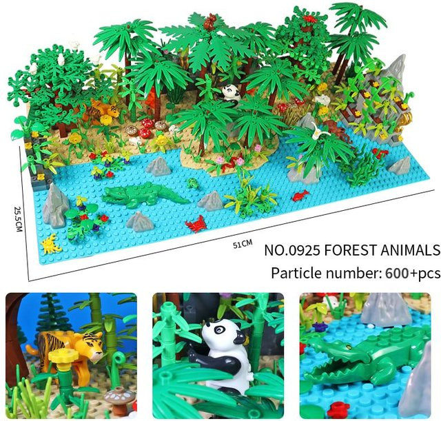 MOC Dschungel Wildtiere Bausteine, ab 3 Jahre - Bild 1