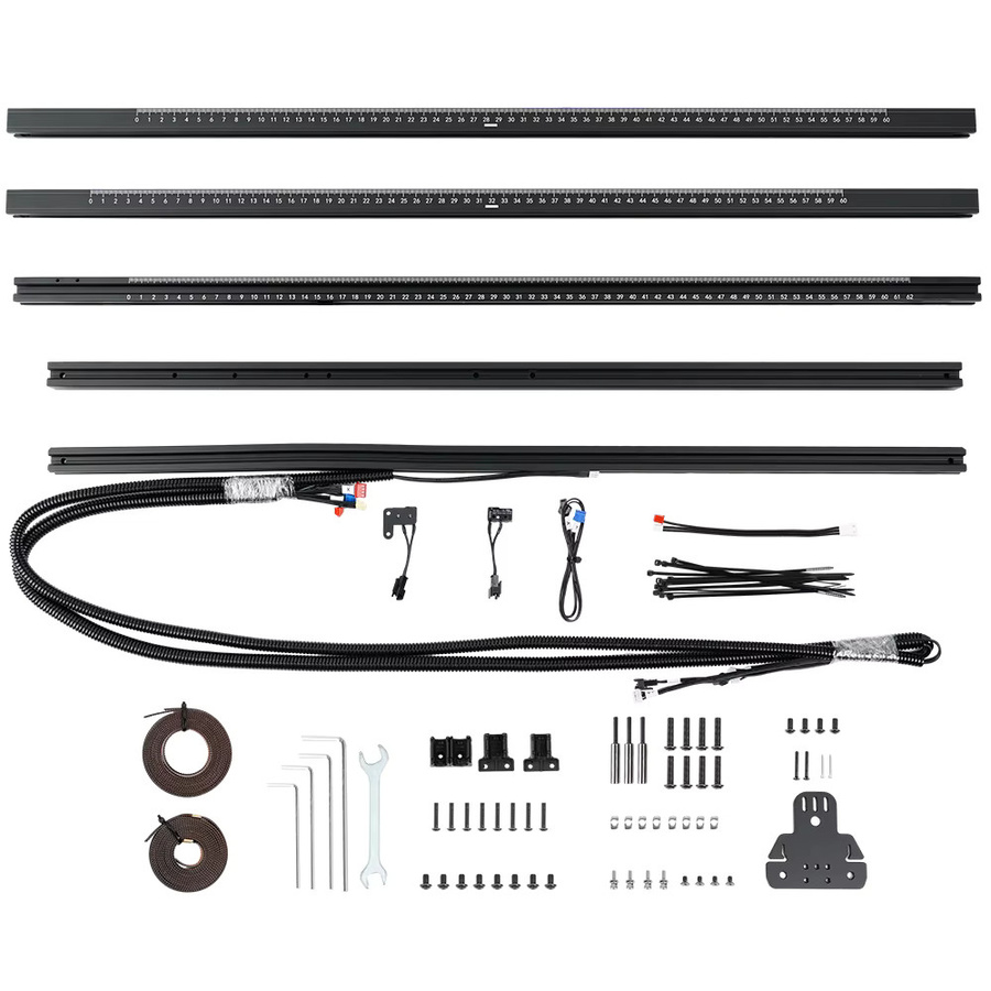singasong DIY Desktop Aluminiumprofilrahmen Upgrade-Kit für Laser-Graviermaschinen in Schwarz, B/T: 60 x 60 cm - Bild 2