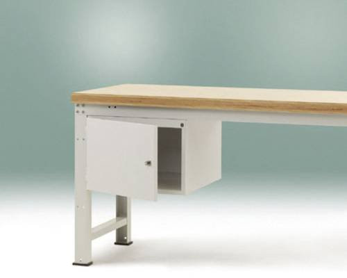 Manuflex ZB4231.2001 Gehäuse-Unterbau aus Stahl mit Tür, Türanschlag links, Nutzhöhe: 300 mm, für Tischtiefe: 700 mm - Bild 1