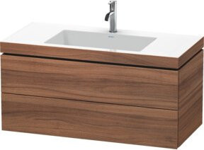 Duravit Waschtischunterschrank L-Cube c-bonded, Wandhängend, Farbe: Natur, B: 100 cm, T: 48 cm, H: 50 cm - Bild 1