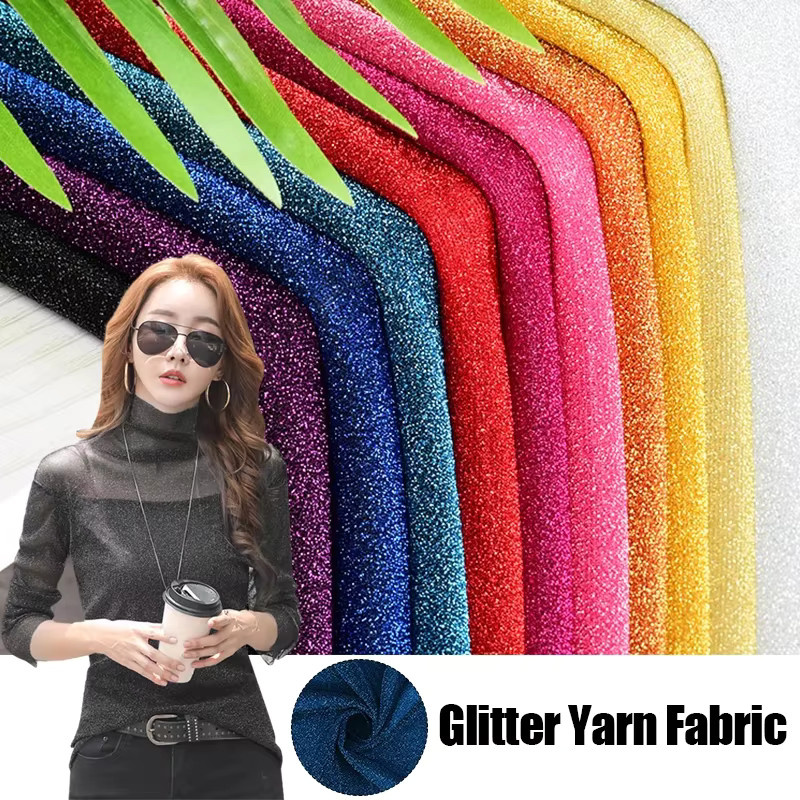 Glitzer-Strickgarn in Gold, Silber und Bunt für Textilien und Kunsthandwerk - Bild 3