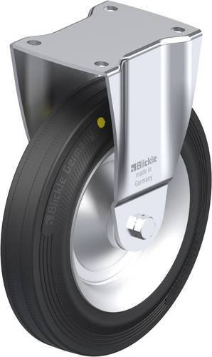 Blickle Bockrolle BH-V 252R-EL in Schwarz-Grau mit 250 mm Rad-Durchmesser und 295 kg Tragfähigkeit - Bild 1