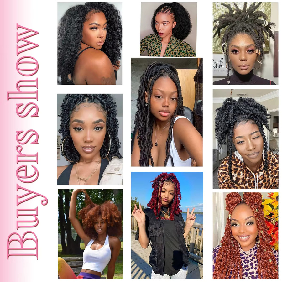 BUDABUDABUDA Afro-Kinky-Twist Haarverlängerung, 12 Zoll, Damen - Bild 5