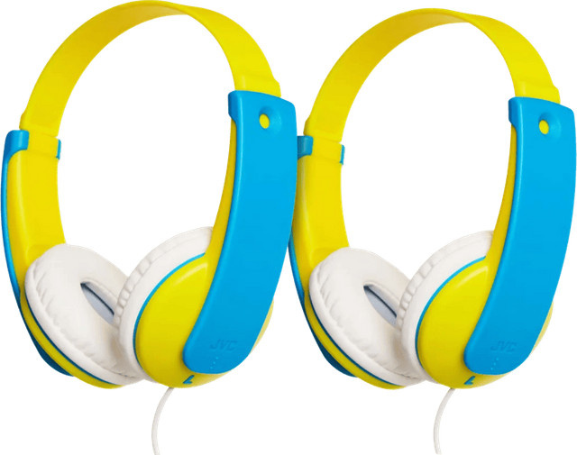 JVC HA-KD7 On-Ear Kopfhörer Doppelpack in Gelb - Bild 1