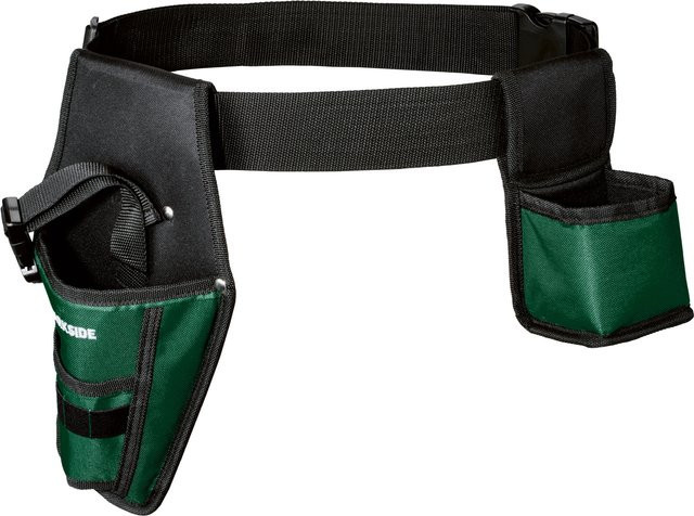 Parkside Werkzeug-Holster für Akku-Schrauber aus Polyester in Grün mit Gürtelschlaufe - Bild 1