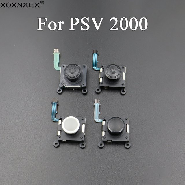 XOXNXEX Ersatz-Joystick-Tasten für PS Vita 2000 PSV 2000 3D Analog Thumb-Stick Reparaturteil in Schwarz - Bild 1