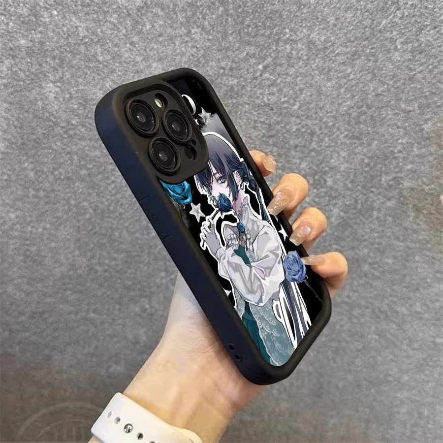 Epc Ado Kyogen X Uta Handyhülle für iPhone 17 16 15 14 13 12 11 Pro Max Plus, Schwarz, weiche und stoßfeste Schutzhülle mit vollständiger Abdeckung - Bild 3