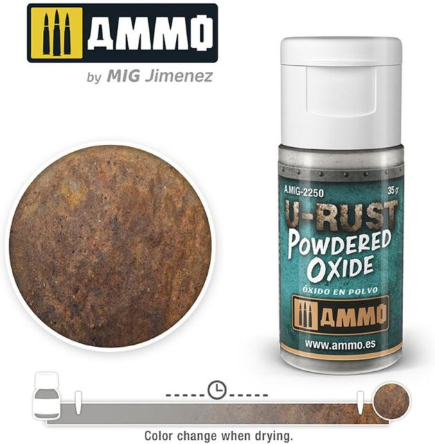 AMMO by MIG Jimenez U-RUST Powdered Oxide, 35g - Bild 1