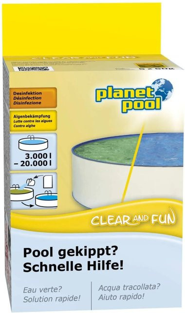 Planet Pool Clear & Fun Poolpflege Granulat mit Chlor zur Desinfektion und Regulierung von pH-Wert und Chlorwert, 5 x 50 g - Bild 1