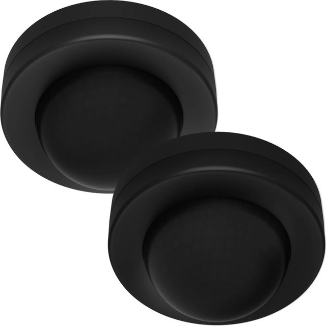Oktaplex Jim 2er Set Deckenbewegungsmelder mit 360 Grad PIR-Sensor, Aufputz-Montage, Schwarz - Bild 1