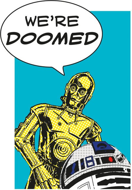 Komar Wandbild Star Wars Droids Paper Poster Multicolor Breite: 50 cm, Höhe: 70 cm - Bild 1