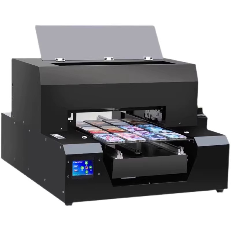 Kompakter A3-UV-Drucker mit visueller Positionierung für Metall, Glas, Acryl, Kunststoff, Leder, PVC und Weinflaschen in Schwarz - Bild 2