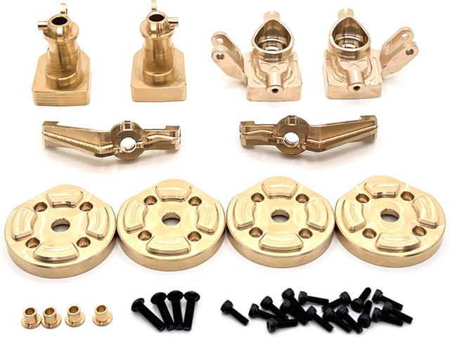 MJX Zubehör, Messing Lenkung Tasse C-förmigen Sitz Hinten Tasse Getriebe Abdeckung Gegengewicht, für MJX H12Y H12Y + RC Auto teile - Bild 1