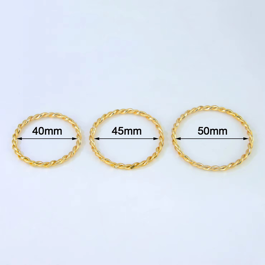 A-YONG AYONG JEWELRY Kinder-Armband, goldfarben, Twist-Seil - Bild 3