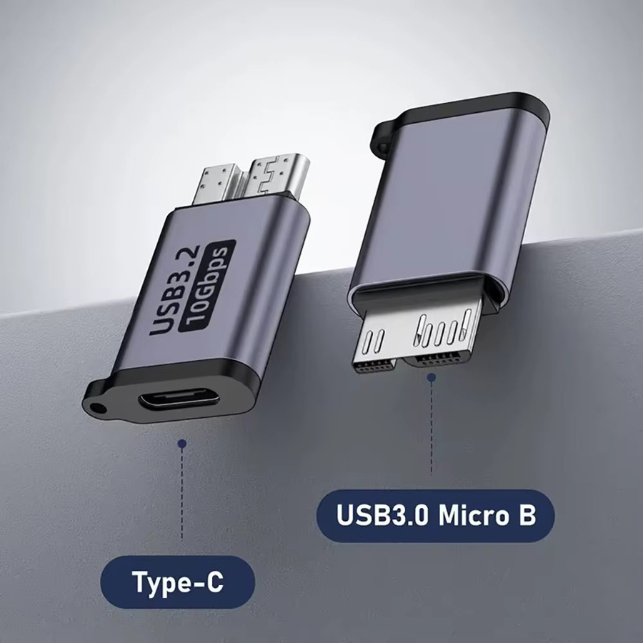 Samsung USB C auf Micro B Adapter in Grau für externe Festplatten und Laptops - Bild 4