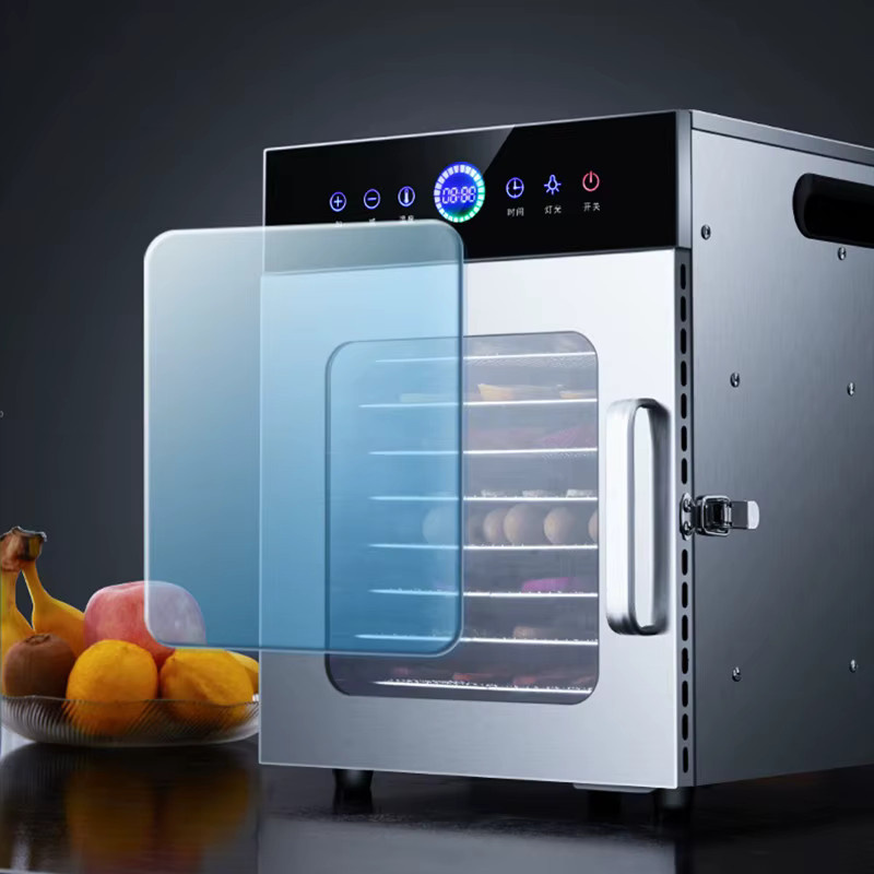 SUSWEETLIFE 8-stufiger Dörrapparat aus Edelstahl in Silber/Grau mit digitalem Thermostat für Jerky, Früchte und Kräuter - Bild 5