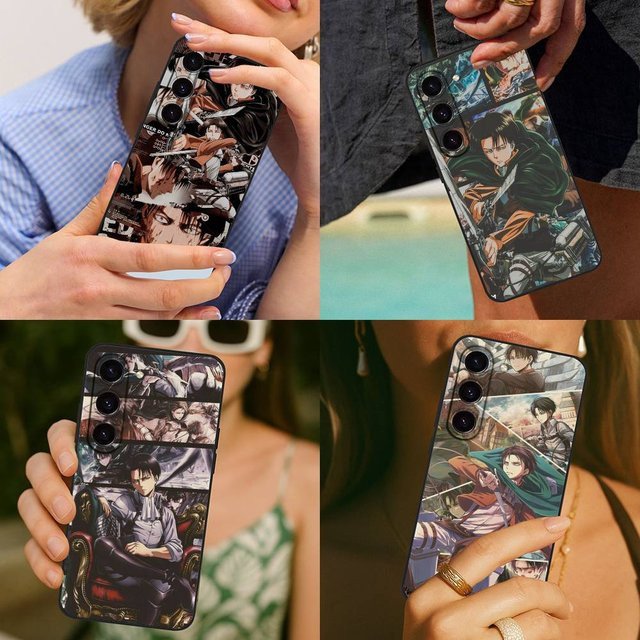 Rastar Anime L-Levi A-Ackerman Handyhülle für Samsung Galaxy S21 S22 S23 S24 S25 S26 Ultra FE Plus 5G A52S Soft Cover Multicolour - Bild 1