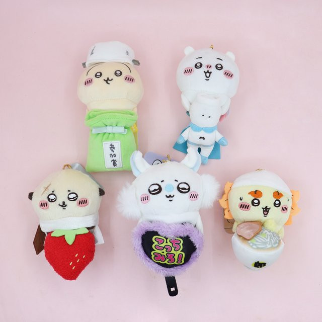 Bandai Hachiware Usagi Momonga Plüschtiere, Taschenanhänger, Plüsch / Textil - Bild 1